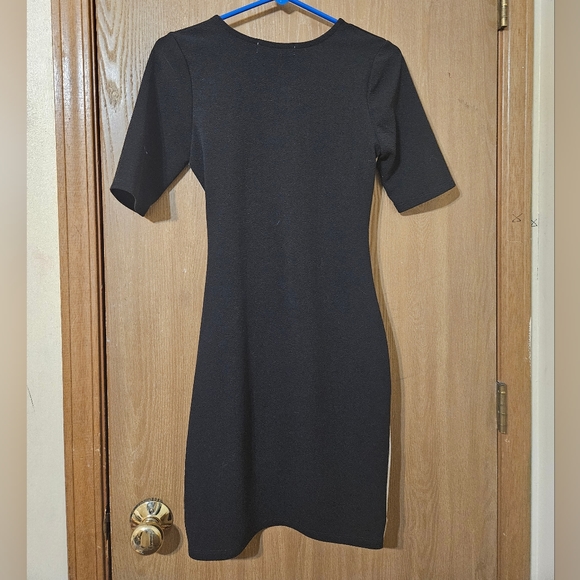 Almost Famous Body Con dress black and tan - Picture 2 of 2